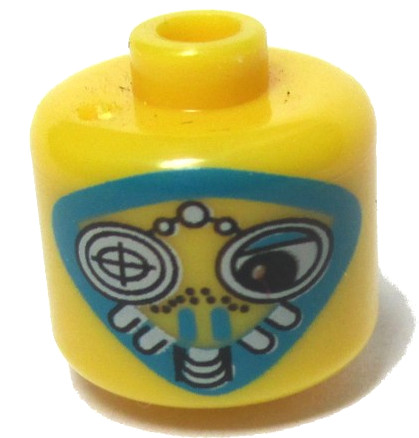 Bead, Cylinder with Life on Mars Martian Canopus Pattern