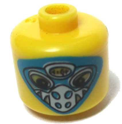 Bead, Cylinder with Life on Mars Martian Mizar Pattern