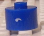 Bead, Cylinder, Flat Edge with White ''' Pattern