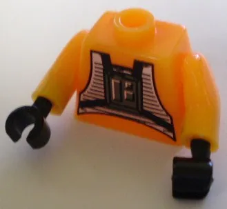 Bead, Minifigure Style Torso with Luke Skywalker (Pilot) Pattern