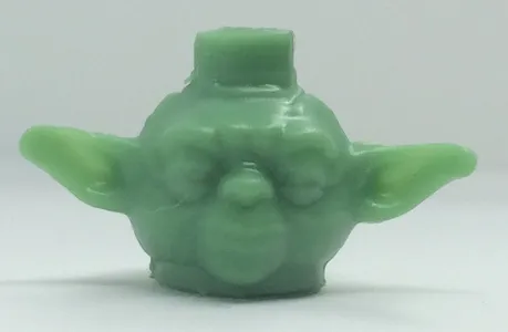 Bead, Minifigure Style Head Modified SW Yoda