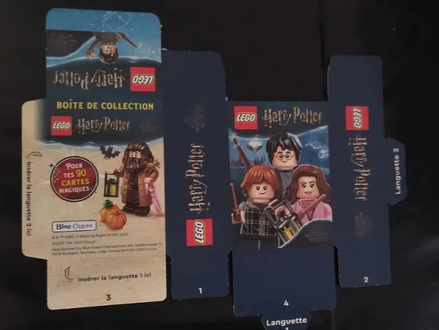 Cardboard Sticker Storage Box - Blue Ocean, Harry Potter (French Edition) (b23stk02fr)