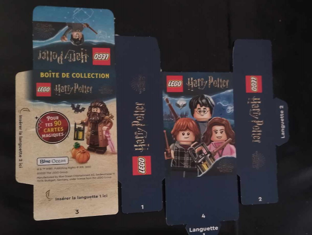 Cardboard Sticker Storage Box - Blue Ocean, Harry Potter (French Edition) (b23stk02fr)