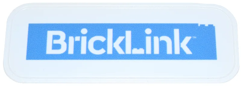 Sticker, 'BrickLink' Wordmark on Medium Blue Background