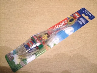Toothbrush, Jack Stone (Minifigure js015) - Colgate (Danish), no bonus stickers