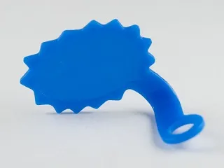 Minifigure Speech Bubble, Spiked Edge, Right