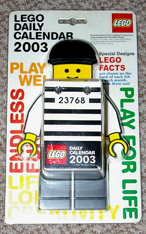 Calendar, 2003 LEGO Daily Calendar - Brickster