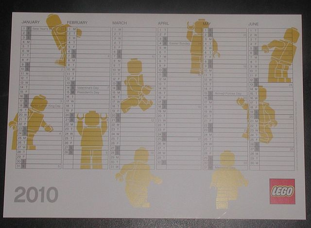 Calendar, 2010 Minifigures