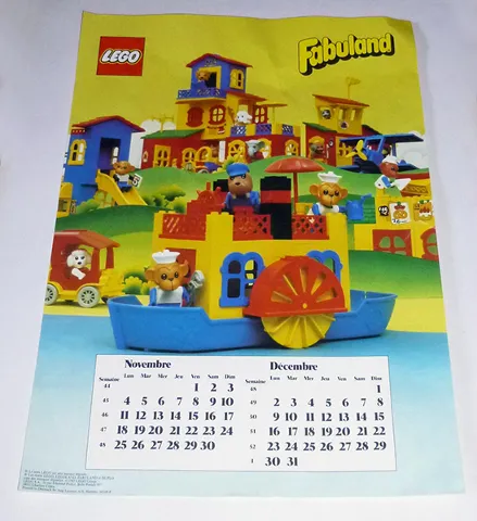 Calendar, 1985 Fabuland (French)