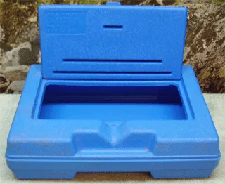 Storage Case with Molded Handle and Panel Opening