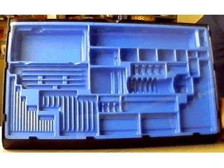 Dacta Storage Case / Sorting Tray with Sliding Clear Cover and Insert (set 1032)