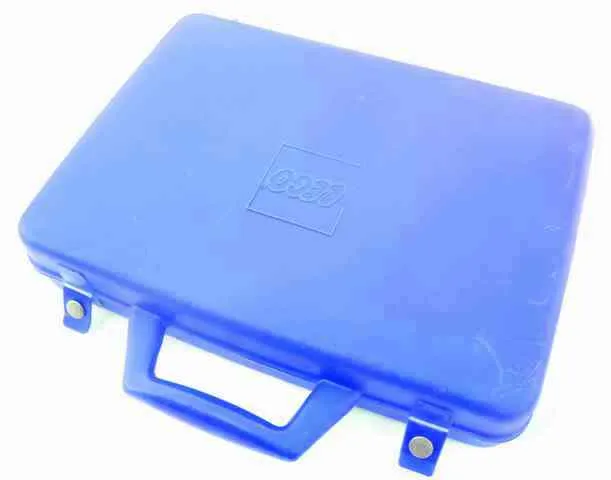 Storage Case with Handle and Rivet Snap Fasteners (Empty)