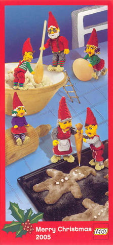 Christmas Card - 2005 Elves Making Gingerbread Men