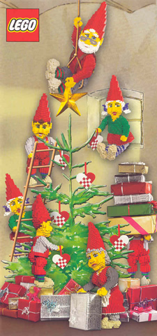 Christmas Card - 2005 Elves Trimming Tree