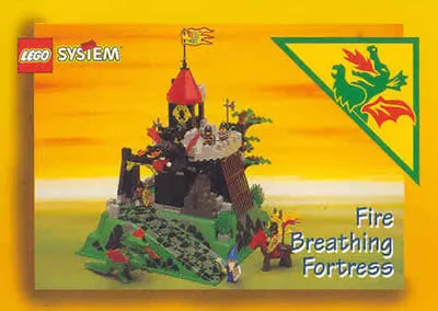 Collector Card - 1993 Card Fire Breathing Fortress - Lego Builders Club