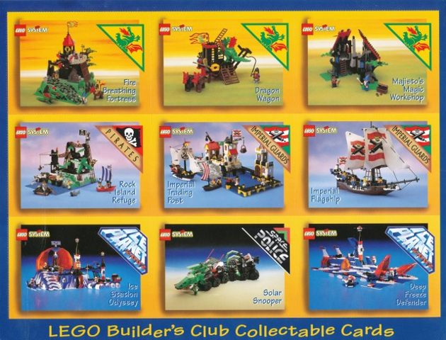 Collector Card - 1993 Full Sheet - Lego Builder's Club