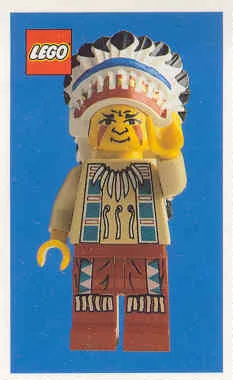 Collector Card - 1997 Card Big Chief Rattlesnake - Lego Builders Club
