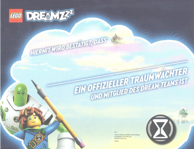 DREAMZzz Certificate - Traumwächter (German)