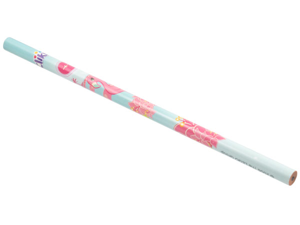 Pencil, Clikits Aqua with Flamingo Pattern