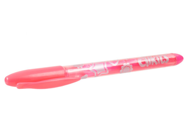 Highlighter, Clikits Pink with Silver Logo