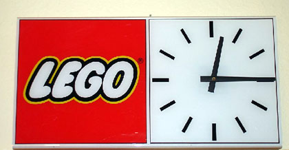 Wall Clock, LEGO Logo