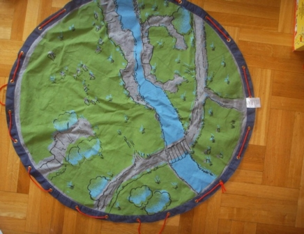 Storage Cloth, Castle Landscape Light Green