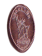 Pressed Penny - LEGOLAND California Statue of Liberty Pattern