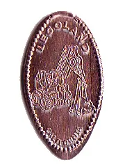 Pressed Penny - LEGOLAND California Construction Crane Pattern