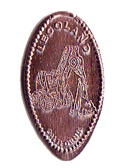 Pressed Penny - LEGOLAND California Construction Crane Pattern