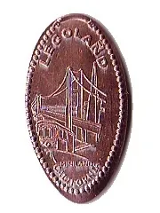 Pressed Penny - LEGOLAND California Miniland San Francisco Landmarks Pattern