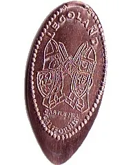 Pressed Penny - LEGOLAND California Castle Guards Minifigures Pattern