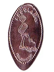 Pressed Penny - LEGOLAND California Seal Balancing Bricks Pattern