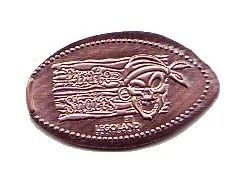 Pressed Penny - LEGOLAND California Pirate Shores Logo Pattern