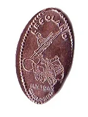 Pressed Penny - LEGOLAND California Fun Town Fire Truck Pattern