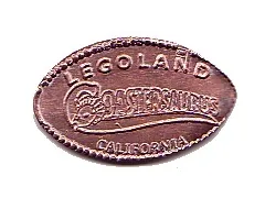 Pressed Penny - LEGOLAND California Coastersaurus Ride Pattern