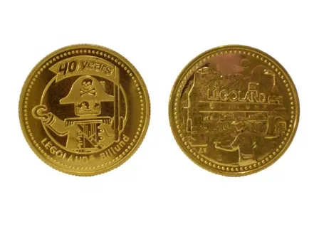 Coin, Souvenir - LEGOLAND Billund 40 years Pattern