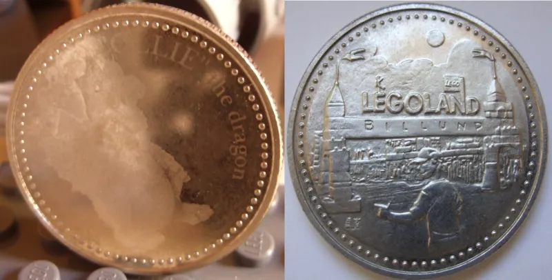 Coin, Souvenir - LEGOLAND Billund "OLLIE" the dragon Pattern