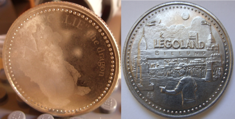 Coin, Souvenir - LEGOLAND Billund "OLLIE" the dragon Pattern