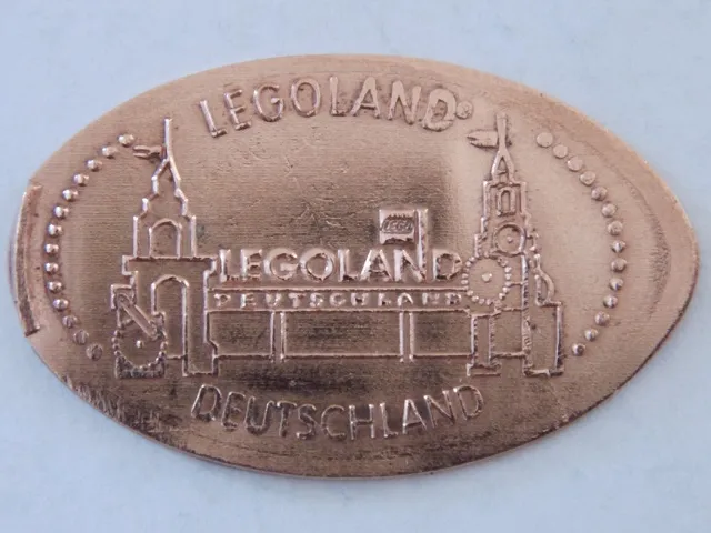 Pressed Euro Five Cent Piece - LEGOLAND Deutschland Entrance Gate Pattern