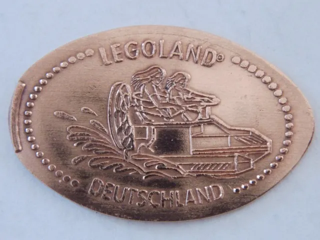 Pressed Euro Five Cent Piece - LEGOLAND Deutschland Wellenreiter Pattern