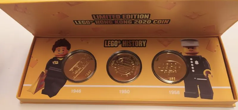 Coin, LEGO Hong Kong 2020 Coin, Limited Edition Set of 3