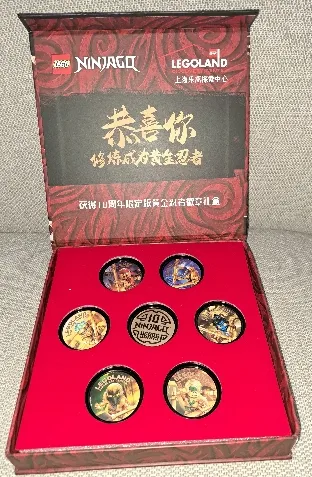 Coin, Gold NINJAGO 10th Anniversary Coin Collection - LEGOLAND Discovery Center Shanghai