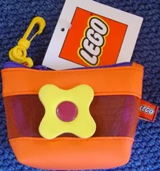 Coin Purse, Scala Flower with Clip, Orange