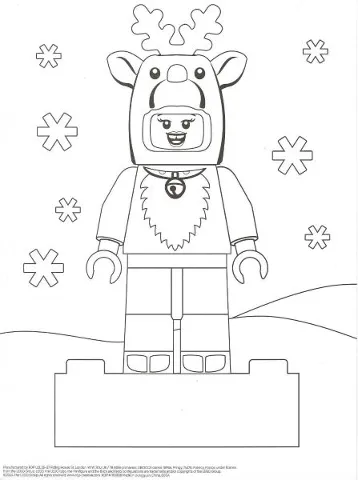 Coloring Page - Reindeer Costume