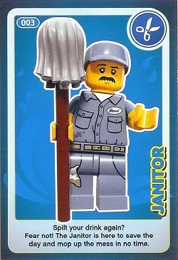 Create the World Trading Card #003 Janitor