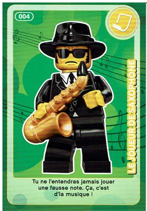 Create the World Trading Card #004  Le joueur de Saxophone (French)