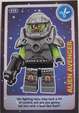 Create the World Trading Card #010 Alien Avenger