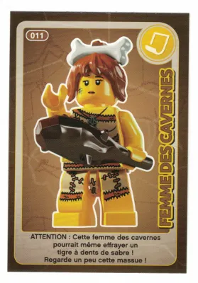 Create the World Trading Card #011 Femme Des Cavernes (French)