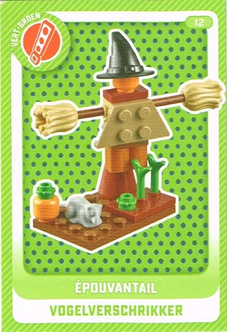 Create the World Trading Card #  12 Épouvantail / Vogelverschrikker (Belgian)