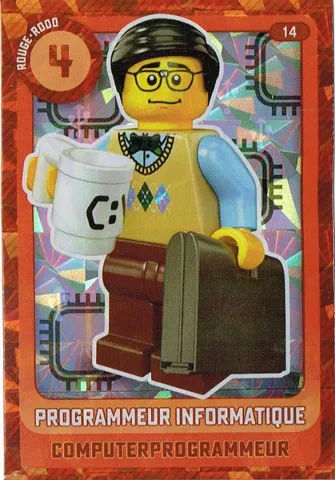 Create the World Trading Card #  14 Programmeur Informatique / Computerprogrammeur (Belgian)